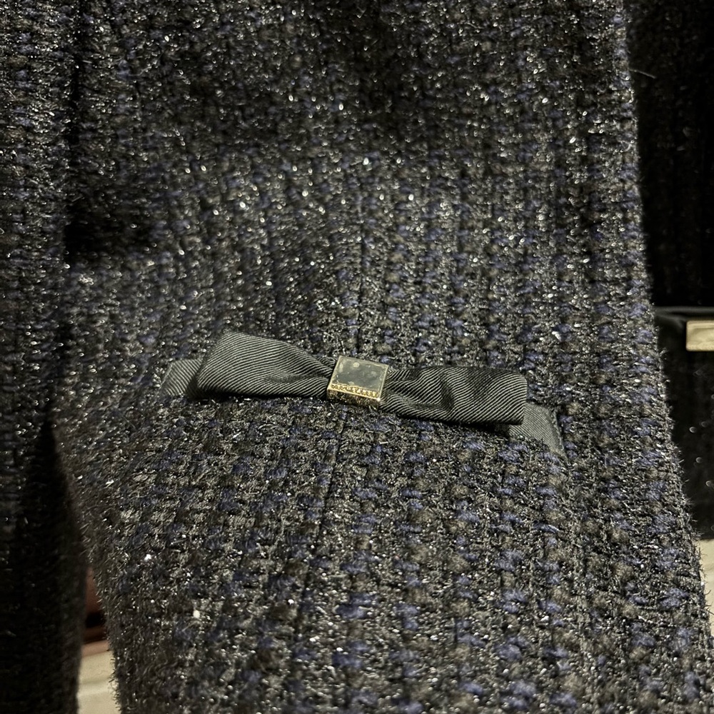 Ted Baker Black tweed Jacket with bows - Picture 2 of 5